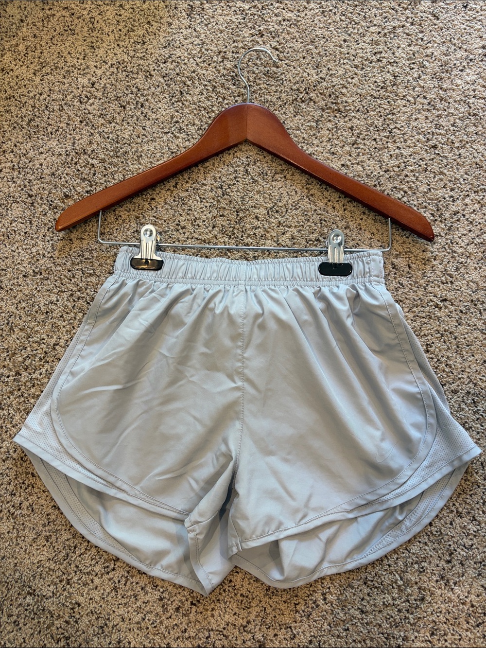 Nike Light Gray Women's Athletic Shorts